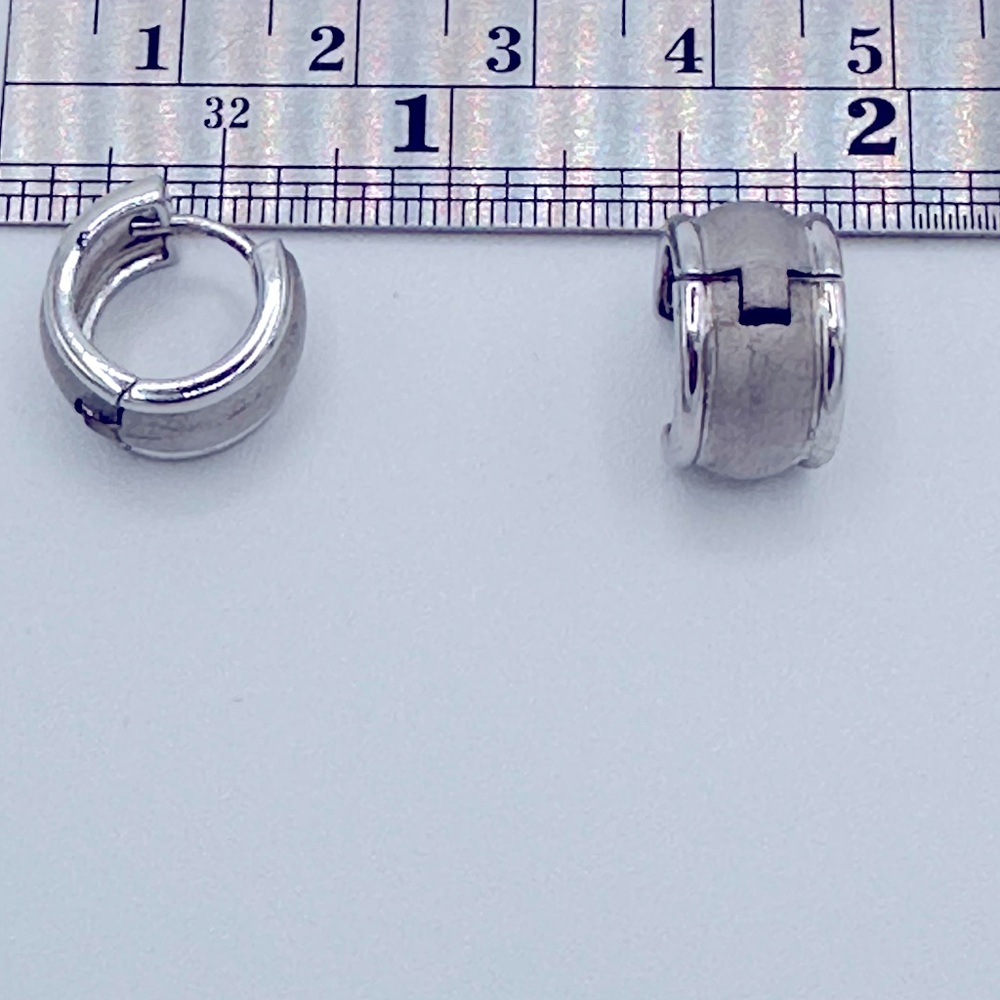 Sterling Silver Hoop/ Huggie Earrings